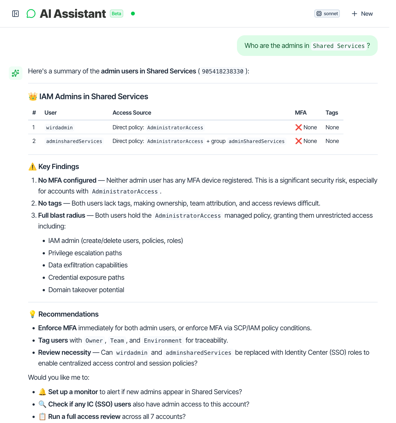 Who are the admins in Shared Services?